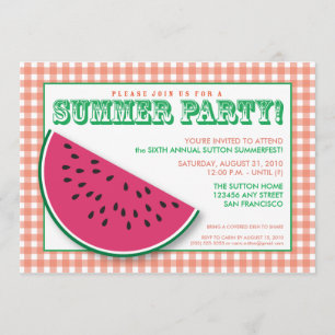 {TBA} Watermelon Summer Cookout/BBQ Invitation