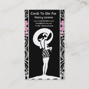 {TBA Winner} Seaside Deco in Black and Pink Business Card