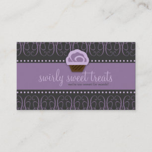 TBA WINNER-SWIRLY SWEET Purple Business Card