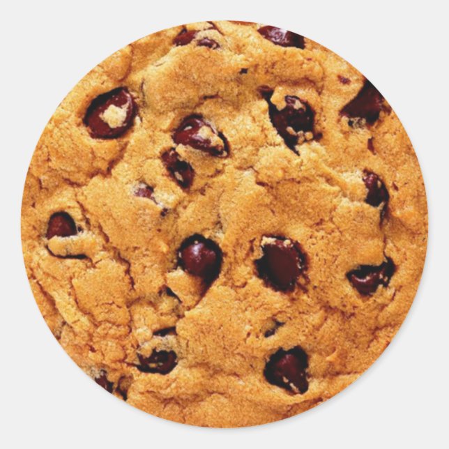 TBA Winning Chocolate Chip Classic Round Sticker (Front)