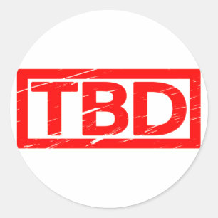 TBD Stamp Classic Round Sticker