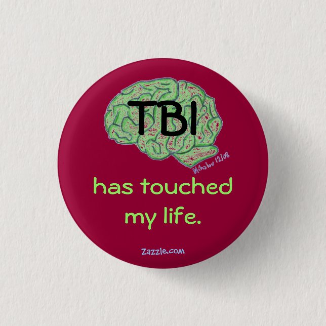 TBI awareness button (Front)