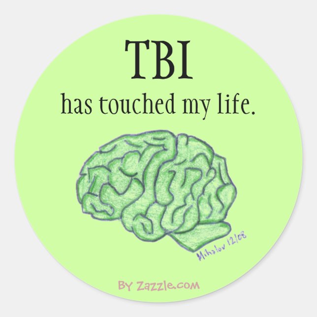 TBI awareness sticker (Front)