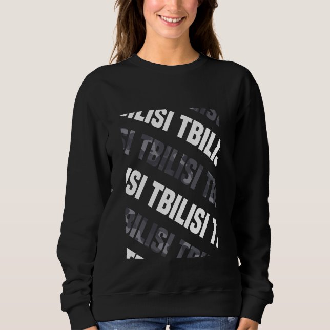 Tbilisi Camo Pattern Grey Camouflage Sweatshirt (Front)