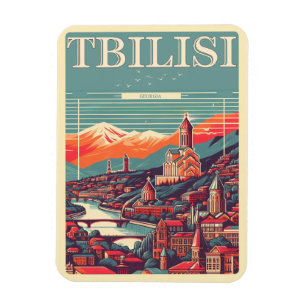 Tbilisi Capital of Georgia, Retro souvenir gifts Magnet