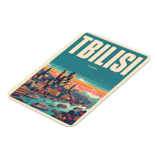 Tbilisi Capital of Georgia, Retro souvenir gifts Magnet