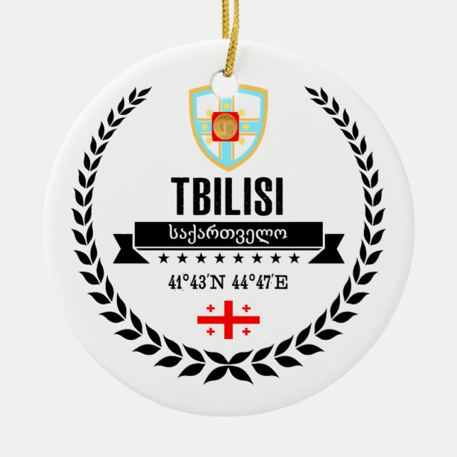 Tbilisi Ceramic Tree Decoration (Front)