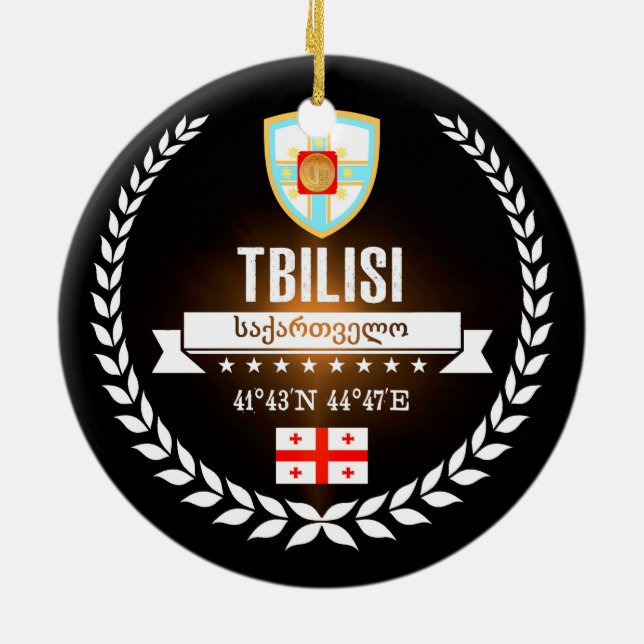 Tbilisi Ceramic Tree Decoration (Back)