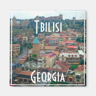 Tbilisi Georgia City View Cityscape Architecture Magnet