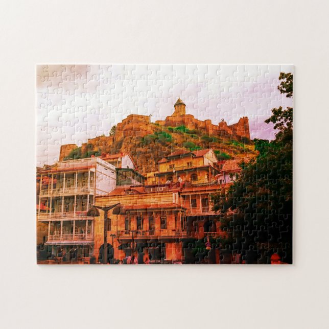 Tbilisi Georgia Cityscape Narikala Architecture Jigsaw Puzzle (Horizontal)