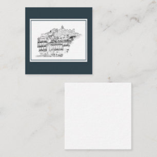 Tbilisi Georgia Cityscape Street Architecture Enclosure Card