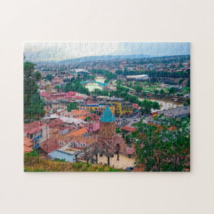 Tbilisi Georgia Cityscape Street Architecture Jigsaw Puzzle