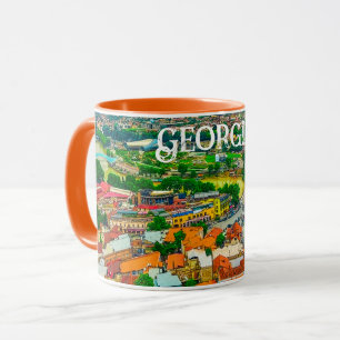 Tbilisi Georgia Cityscape Street Architecture Mug