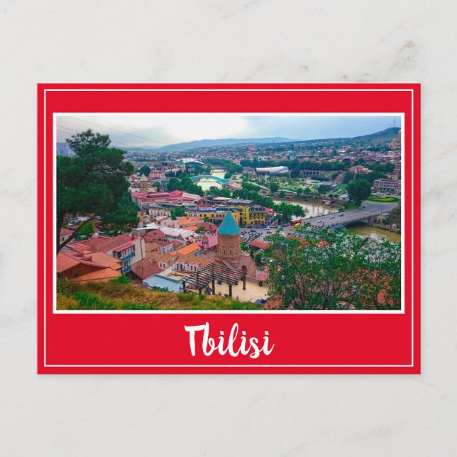 Tbilisi Georgia Cityscape Street Architecture Postcard (Front)
