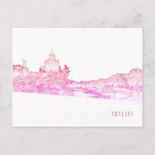 Tbilisi Georgia Cityscape Street Architecture Postcard
