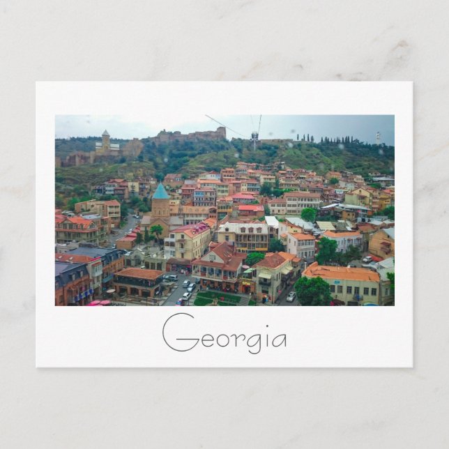 Tbilisi Georgia Cityscape Street Architecture Postcard (Front)