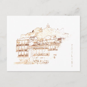 Tbilisi Georgia Cityscape Street Architecture Postcard