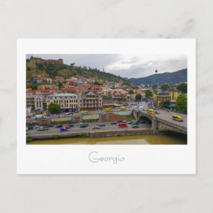 Tbilisi Georgia Cityscape Street Architecture Postcard