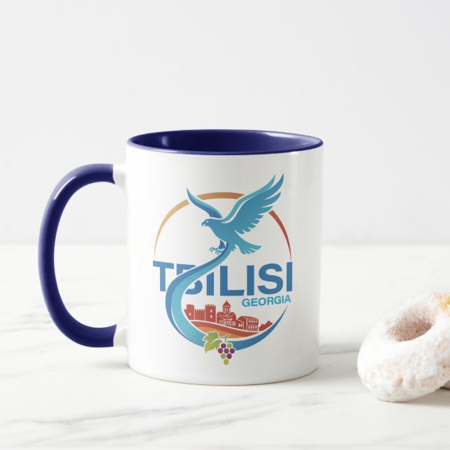Tbilisi Georgia Eastern Europe Mug (With Donut)
