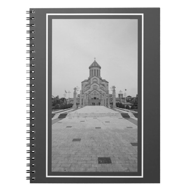 Tbilisi Georgia Sameba Cityscape Architecture Notebook (Front)