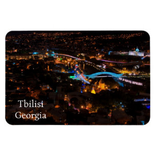 Tbilisi in night magnet