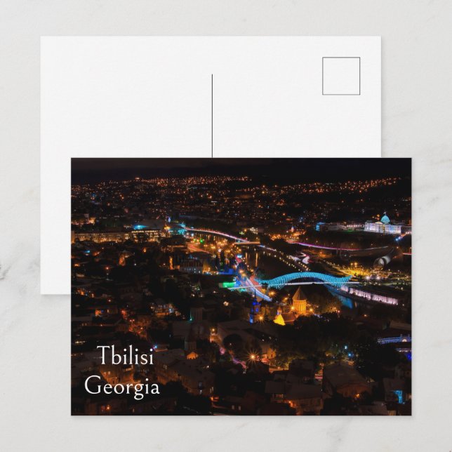 Tbilisi in night postcard (Front/Back)