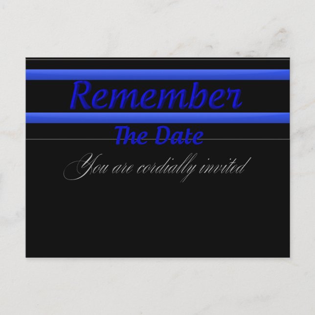 TBL Banquet Collection 1 Remember Date Invitation (Front)