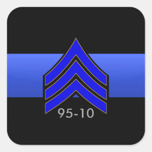 TBL Sgt STRIPES 95-10 Custom Order Square Sticker
