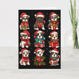 Tbull Christmas Funny Tbull Lover Pajama Men Women Card