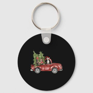 Tbull On Car Christmas Ornament Funny Xmas Key Ring