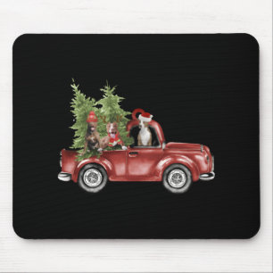 Tbull On Car Christmas Ornament Funny Xmas Mouse Mat