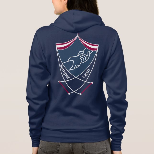 TC2 Coat-of-Arms Zip-up Hoodie (Back)