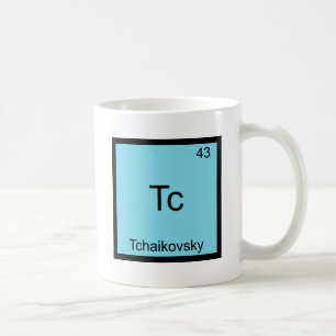 Tc - Tchaikovsky Funny Chemistry Element Symbol Coffee Mug