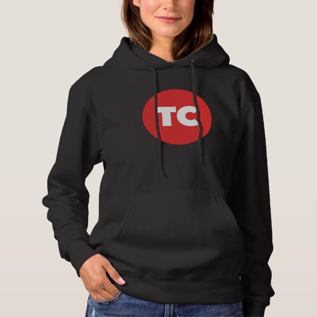 TC Treasure Logo Black Hoodie (Front)