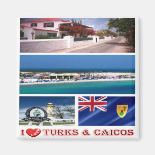 TC - Turks and Caicos Islands - I Love Magnet
