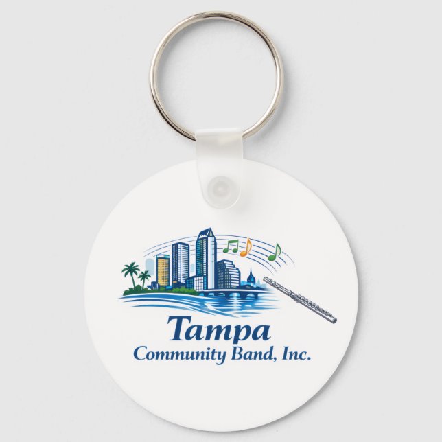 TCB Flute Logo Keychain (Front)