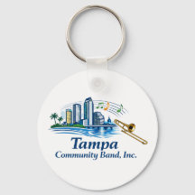 TCB Trombone Logo Keychain
