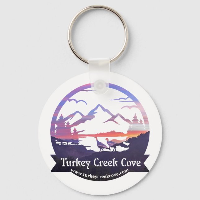 TCC purple sunset logo key chain (Back)