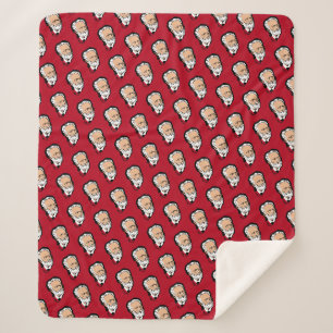 Tchaikovsky dark red sherpa blanket