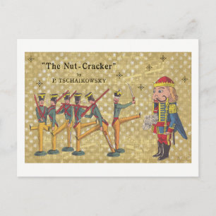 Tchaikovsky Nutcracker Soldiers Christmas Holiday Postcard