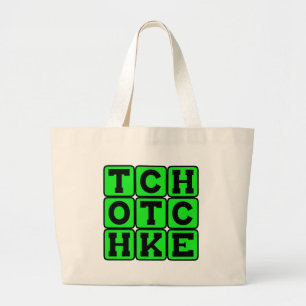 Tchotchke, Bric-A-Brac Trinket Large Tote Bag