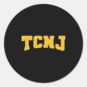 Tcnj The College Of New Jersey Apparel Srts Fan  Classic Round Sticker