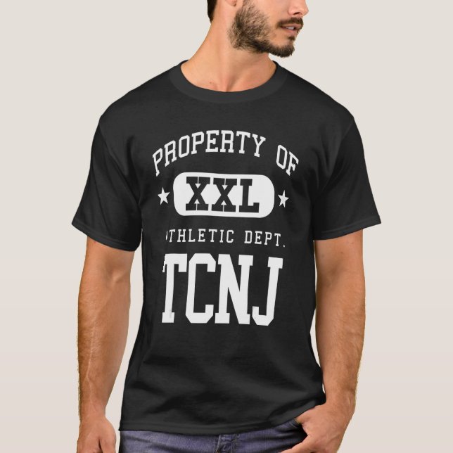 TCNJ XXL Athletic School Property T-Shirt (Front)