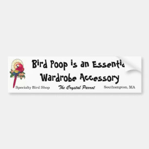 TCP Bird Poop Bumper Sticker