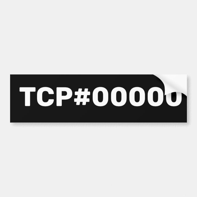 TCP# Bumper Sticker (Front)