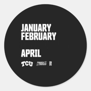 Tcu Hailey Van Lith March Madness 2025 Women’s Ske Classic Round Sticker