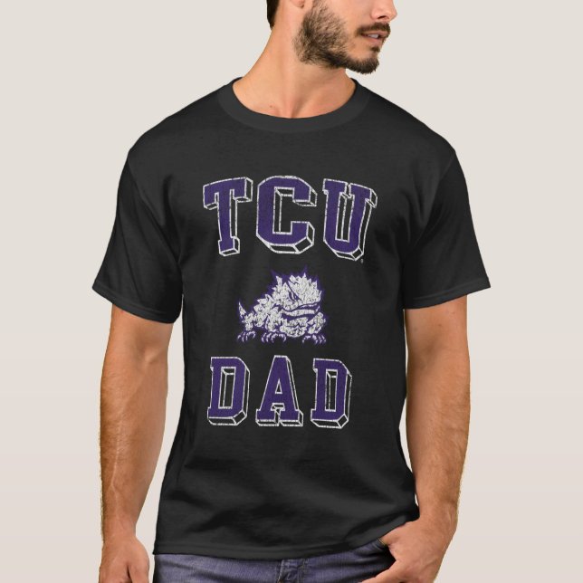 Tcu Horned Frogs Dad T-Shirt (Front)