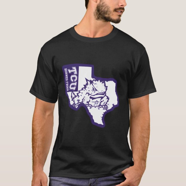 Tcu Horned Frogs State T-Shirt (Front)