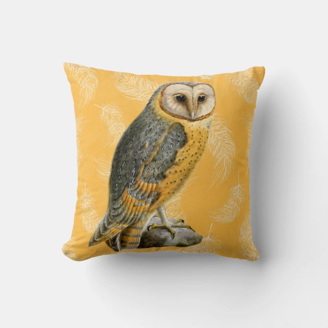 TCWC - Barn Owl Vintage Cushion (Front)