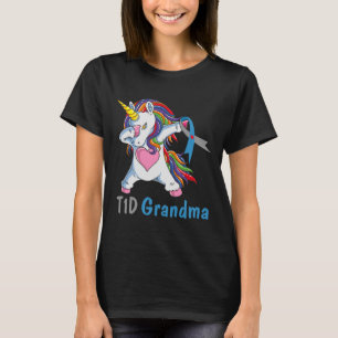 Td1 Grandma Dabbing Unicorn Type 1 Diabetes Awaren T-Shirt